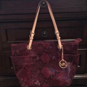 Michael Kors leather tote bag